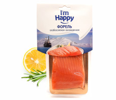 Форель радужная «I`m Happy», филе-кусок, с кожей, слабосоленая, 200 г 