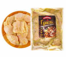 Шашлык «Нежный», охл., в/у, п/ф, из мяса птицы, 1 кг Дзержинка