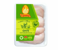Филе цыпленка-бройлера «Ганна», охл., лоток, 1 кг 