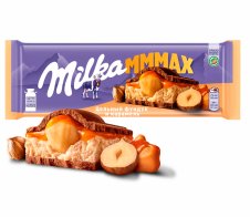 Шоколад «Милка», молочный, с карамелью и фундуком, 300 г