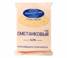 Сыр "Сметанковый", п/тв, жирн. 50%, 400 г