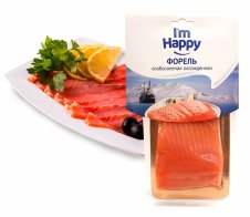 Форель радужная «I’m Happy», филе-кусок, сл/сл, 200 г